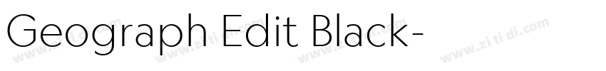 Geograph Edit Black字体转换 Geograph Edit Black字体转换